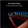 Zasjon 5 pièces Bass Fishing Lure Set Ensemble de leurres de pêche à lachigan 3D Eyes Leurre de pêche Appâts à Appâts artificiel