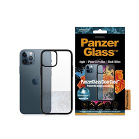 PanzerGlass - Coque Transparente avec Bord Noir pour Apple iPhone 12 Pro Max AB 253
