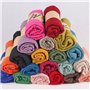 KINTRADE écharpe Longue de Couleur Unie pour Femmes, enveloppé d'une écharpe élégante en Lin de Coton rétro, écharpe Hijab Royal