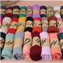 KINTRADE écharpe Longue de Couleur Unie pour Femmes, enveloppé d'une écharpe élégante en Lin de Coton rétro, écharpe Hijab Royal