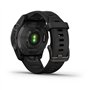 Garmin Fenix 7S Sapphire SolCarbon Grey DLC Ti avec Bande Noire EMEA