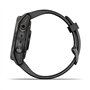 Garmin Fenix 7S Sapphire SolCarbon Grey DLC Ti avec Bande Noire EMEA