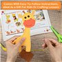 RXKFIGX Kit de Couture pour Enfants à Partir de 6 Ans Animaux en Feutre Kit de Couture pour Débutants Filles et Garçons Kit de B