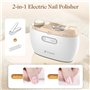 2 en 1 Coupe Ongles Electrique Portable pour Ongles des Pieds