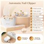 Coupe-ongles électrique,Coupe-ongles automatique avec lumière,2 en 1 Coupe Ongles Electrique Portable pour Ongles des Pieds,Auto