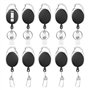 SYEYCW 10 Pièces Noir Enrouleur Badge