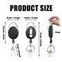 2 Modèles Rétractable Porte Clef