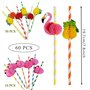 Pailles à Cocktail en Papier Coloré 3D