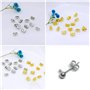 304 Boucle d'oreille en Acier Inoxydable Dos Écrou