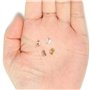 SYEYCW 100 Pièces Fermoirs de Boucles d'oreilles, Attache Boucles d'oreilles, 304 Boucle d'oreille en Acier Inoxydable Dos Écrou