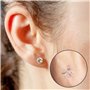 SYEYCW 100 Pièces Fermoirs de Boucles d'oreilles, Attache Boucles d'oreilles, 304 Boucle d'oreille en Acier Inoxydable Dos Écrou