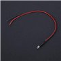 Diode LED 3mm Câble de Lumière 10Pcs 12v 3mm 20cm 0.06W LED Diode Électroluminescente Filaire Multicolore LED (Rouge)