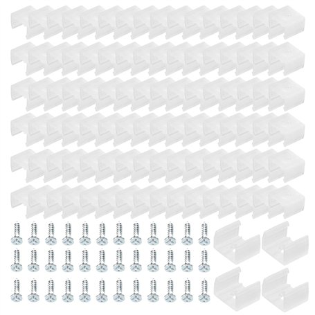 Tkxjry Lot de 100 clips de fixation pour LED