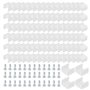 Tkxjry Lot de 100 clips de fixation pour LED