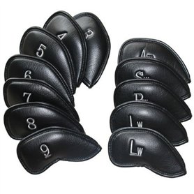 OxoxO Club de golf couvre-fer Housses Tête en cuir synthétique épais 3-lw pour Titleist TaylorMade Callaway Ping Cobra Nike et a