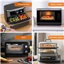 Tuocal Papier Cuisson pour Ninja Air Fryer, 300 Pièces 20,5x14cm Rectangulair Paper Liners Friteuse Sans Huile Accessoires compa