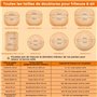 Tuocal Papier Cuisson pour Ninja Air Fryer, 300 Pièces 20,5x14cm Rectangulair Paper Liners Friteuse Sans Huile Accessoires compa