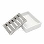 Lofekea - Porte-savon en Céramique et Acier inoxydable avec Égouttoir pour Salle de bain et Douche
