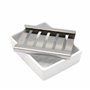 Lofekea - Porte-savon en Céramique et Acier inoxydable avec Égouttoir pour Salle de bain et Douche