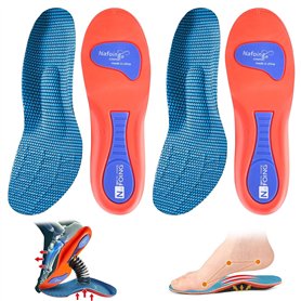 Lot de 2 paires de semelles orthopédiques - Semelles orthopédiques - Soutien de la voûte plantaire - Soulage le stress - Soutien