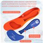 Lot de 2 paires de semelles orthopédiques - Semelles orthopédiques - Soutien de la voûte plantaire - Soulage le stress - Soutien