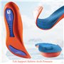 Lot de 2 paires de semelles orthopédiques - Semelles orthopédiques - Soutien de la voûte plantaire - Soulage le stress - Soutien