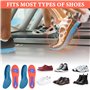 Lot de 2 paires de semelles orthopédiques - Semelles orthopédiques - Soutien de la voûte plantaire - Soulage le stress - Soutien