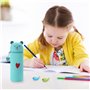 Cinsersr Kawaii - Trousse Kawaii - En silicone souple - 2 en 1 - Avec 2 porte-stylos - Pour étudiante, adolescente - Vert, vert,