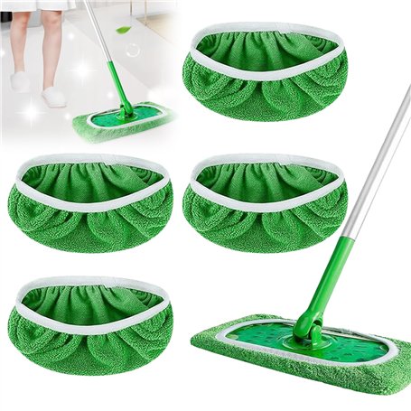 DMNQ 4 Pièces chiffons réutilisables pour Swiffer Sweeper Mop