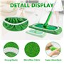 DMNQ 4 Pièces chiffons réutilisables pour Swiffer Sweeper Mop, chiffons de sol humides avec une grande absorption de l'eau et de