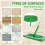 DMNQ 4 Pièces chiffons réutilisables pour Swiffer Sweeper Mop, chiffons de sol humides avec une grande absorption de l'eau et de