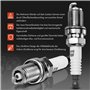Frankberg 4 bobines d'allumage + bougies d'allumage compatibles avec A3 2003-2013 A4 2004-2016 Golf 2004-2013 P.a.s.s.a.t 2005-2