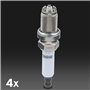 Frankberg 4 bobines d'allumage + bougies d'allumage compatibles avec A3 2003-2013 A4 2004-2016 Golf 2004-2013 P.a.s.s.a.t 2005-2