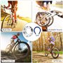 DECARETA 2Pcs Clé de Rayon à 8 Way Rayons, Clé à Molette en Acier Universel Outils de Réparation de Vélo Pour VTT Velo Route (10