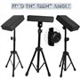 Support de Tatouage Réglable Heavy Duty Portable par Poweka - Noir - Adapté aux Tatouages Difficiles - Angle et Hauteur Règlable