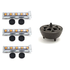 The Smudge Stick Shop - Lot de 3 tubes de 10 pastilles de charbon pour brûleurs à résine et encens