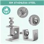 Serre-Joints en C Inoxydable, 6 Pièces Pince C Robustes Réglables de 0 à 29 mm, Fixation Outils avec Une Large Ouverture de Mâch