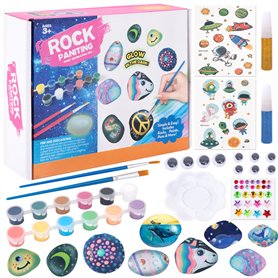 Wisplye Kit de Peinture sur Pierre Lumineuse pour Enfants