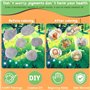 Wisplye Kit de Peinture sur Pierre Lumineuse pour Enfants, 10 Galets a Peindre Décorer avec Peintures et Autocollants, Kit de Lo