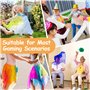 Colorés Écharpes de Gymnastique Carré en Mousseline de Soie pour Enfants
