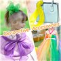 25 pcs Foulard de Jonglage, Foulards de Danse, Colorés Écharpes de Gymnastique Carré en Mousseline de Soie pour Enfants, pour Je