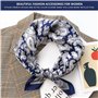 TIANNAIT Lot de 4 écharpes carrées élégantes bandana en polyester, bandana décoratif, motif cachemire pour accessoires quotidien