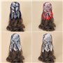 TIANNAIT Lot de 4 écharpes carrées élégantes bandana en polyester, bandana décoratif, motif cachemire pour accessoires quotidien