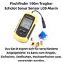 A31CS Sonar de pêche portable 100 m avec écran LCD et alarme – Couleur sans fil portable