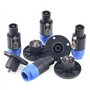 Swpeet Lot de 8 prises de haut-parleur audio à 4 pôles - Verrouillage rotatif - Compatible avec jack Twist Lock - 4 pôles ronds 