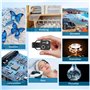 Microscope 200X pour Appareil Photo de Smartphone, Ntrjtrss Mini Microscope pour Téléphone Portable avec 6 LED, Microscope USB P