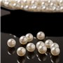 950 Pièces Perle de Verre Beige Perles de Rondes Ivoire Perles Imitation Beige avec Trou Pour La Fabrication de Bijoux Artisanat
