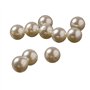 950 Pièces Perle de Verre Beige Perles de Rondes Ivoire Perles Imitation Beige avec Trou Pour La Fabrication de Bijoux Artisanat