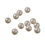 950 Pièces Perle de Verre Beige Perles de Rondes Ivoire Perles Imitation Beige avec Trou Pour La Fabrication de Bijoux Artisanat