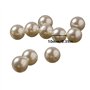 950 Pièces Perle de Verre Beige Perles de Rondes Ivoire Perles Imitation Beige avec Trou Pour La Fabrication de Bijoux Artisanat